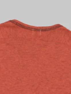 Loop & Weft Heather Slub Cotton Freedom Crewneck T-Shirt Old Brick