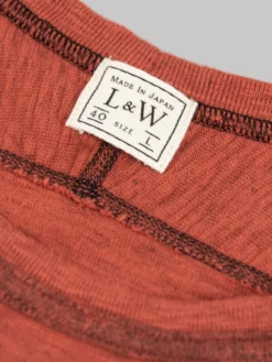 Loop & Weft Heather Slub Cotton Freedom Crewneck T-Shirt Old Brick