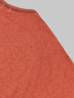 Loop & Weft Heather Slub Cotton Freedom Crewneck T-Shirt Old Brick