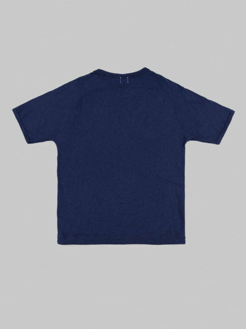 Loop & Weft Heather Slub Cotton Freedom Crewneck T-Shirt French Navy Blue 10 Loop & Weft Heather Slub Cotton Freedom Crewneck T-Shirt French Navy Blue