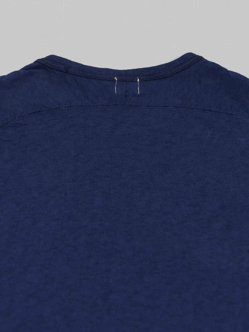 Loop & Weft Heather Slub Cotton Freedom Crewneck T-Shirt French Navy Blue 12 Loop & Weft Heather Slub Cotton Freedom Crewneck T-Shirt French Navy Blue