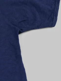 Loop & Weft Heather Slub Cotton Freedom Crewneck T-Shirt French Navy Blue 28 Loop & Weft Heather Slub Cotton Freedom Crewneck T-Shirt French Navy Blue