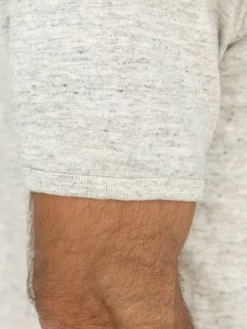 Loop & Weft Heather Slub Cotton Freedom Crewneck T-Shirt Heather Oatmeal