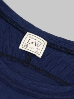 Loop & Weft Heather Slub Cotton Freedom Crewneck T-Shirt French Navy Blue 27 Loop & Weft Heather Slub Cotton Freedom Crewneck T-Shirt French Navy Blue