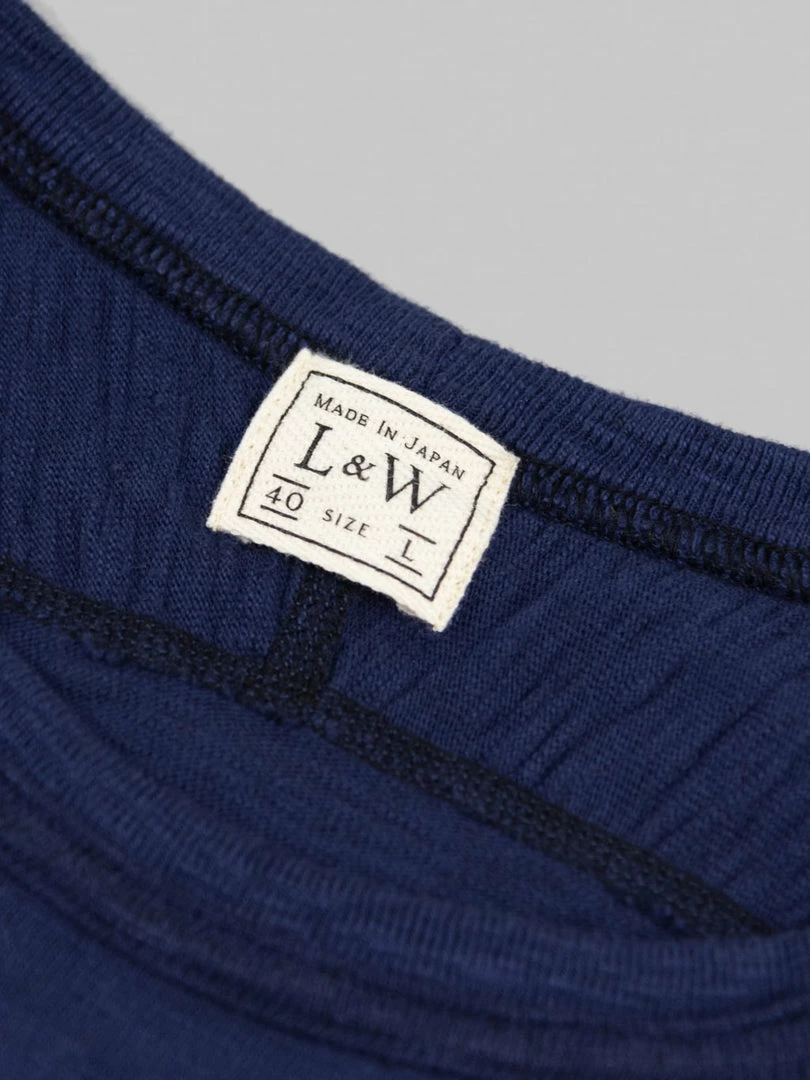 Loop & Weft Heather Slub Cotton Freedom Crewneck T-Shirt French Navy Blue 13 Loop & Weft Heather Slub Cotton Freedom Crewneck T-Shirt French Navy Blue