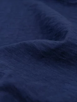 Loop & Weft Heather Slub Cotton Freedom Crewneck T-Shirt French Navy Blue 25 Loop & Weft Heather Slub Cotton Freedom Crewneck T-Shirt French Navy Blue