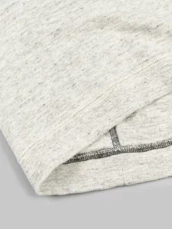 Loop & Weft Heather Slub Cotton Freedom Crewneck T-Shirt Heather Oatmeal