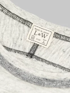 Loop & Weft Heather Slub Cotton Freedom Crewneck T-Shirt Heather Oatmeal