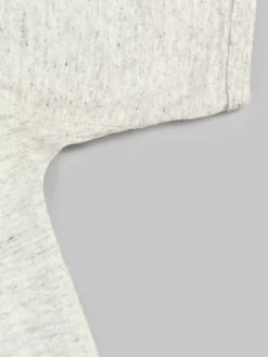 Loop & Weft Heather Slub Cotton Freedom Crewneck T-Shirt Heather Oatmeal