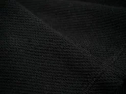 Loop & Weft Fine Aran Honeycomb Henley Neck Thermal Royal Black