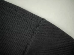 Loop & Weft Fine Aran Honeycomb Henley Neck Thermal Royal Black