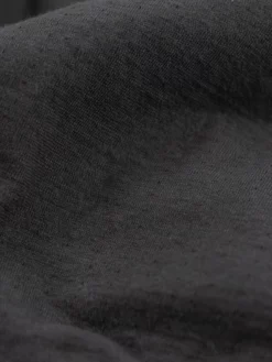 Loop & Weft Dual Layered Knit Raw Edge Pocket Crewneck T-Shirt Antique Black NEW ARRIVALS