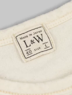 Loop & Weft Dual Layered Knit Raw Edge Pocket Crewneck T-Shirt Vintage Ivory NEW ARRIVALS