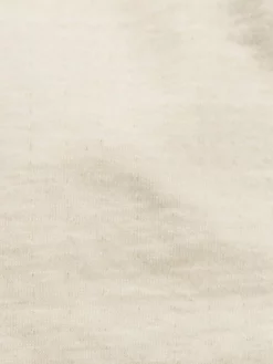 NEW ARRIVALS Loop & Weft Dual Layered Knit Raw Edge Crewneck T-Shirt Vintage Ivory