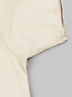 Loop & Weft Dual Layered Knit Raw Edge Pocket Crewneck T-Shirt Vintage Ivory NEW ARRIVALS