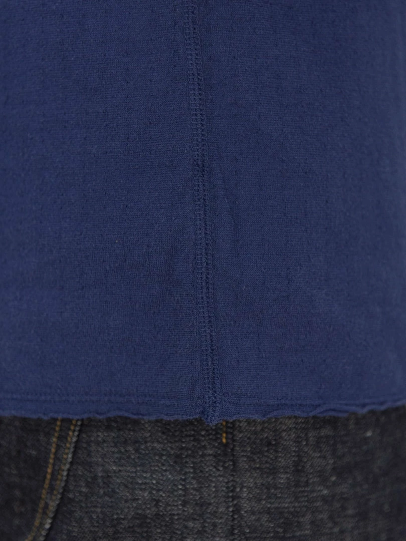 Loop & Weft Dual Layered Knit Raw Edge Crewneck T-Shirt French Navy Blue NEW ARRIVALS 6 Loop & Weft Dual Layered Knit Raw Edge Crewneck T-Shirt French Navy Blue NEW ARRIVALS