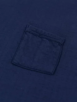 Loop & Weft Dual Layered Knit Raw Edge Crewneck T-Shirt French Navy Blue NEW ARRIVALS 29 Loop & Weft Dual Layered Knit Raw Edge Crewneck T-Shirt French Navy Blue NEW ARRIVALS