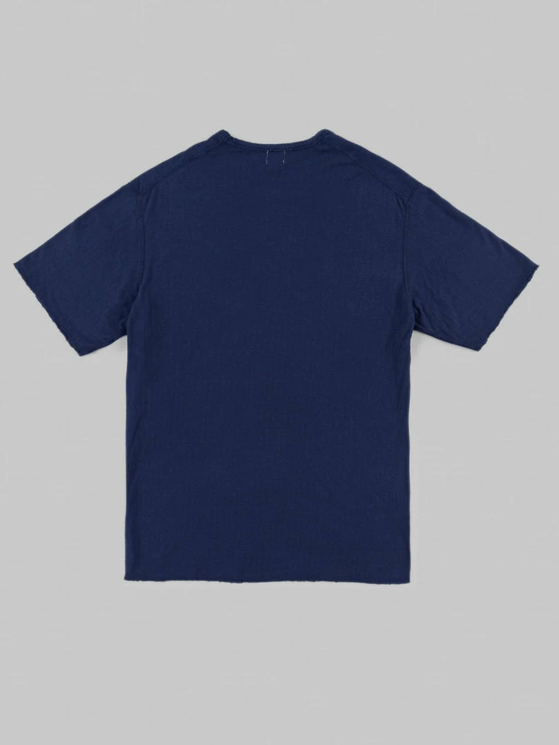 Loop & Weft Dual Layered Knit Raw Edge Crewneck T-Shirt French Navy Blue NEW ARRIVALS 9 Loop & Weft Dual Layered Knit Raw Edge Crewneck T-Shirt French Navy Blue NEW ARRIVALS