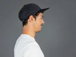 Mighty Shine Serge Short Brim Cap Charcoal Grey