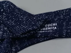 Nishiguchi Kutsushita Hemp Cotton Ribbed Socks Midnight