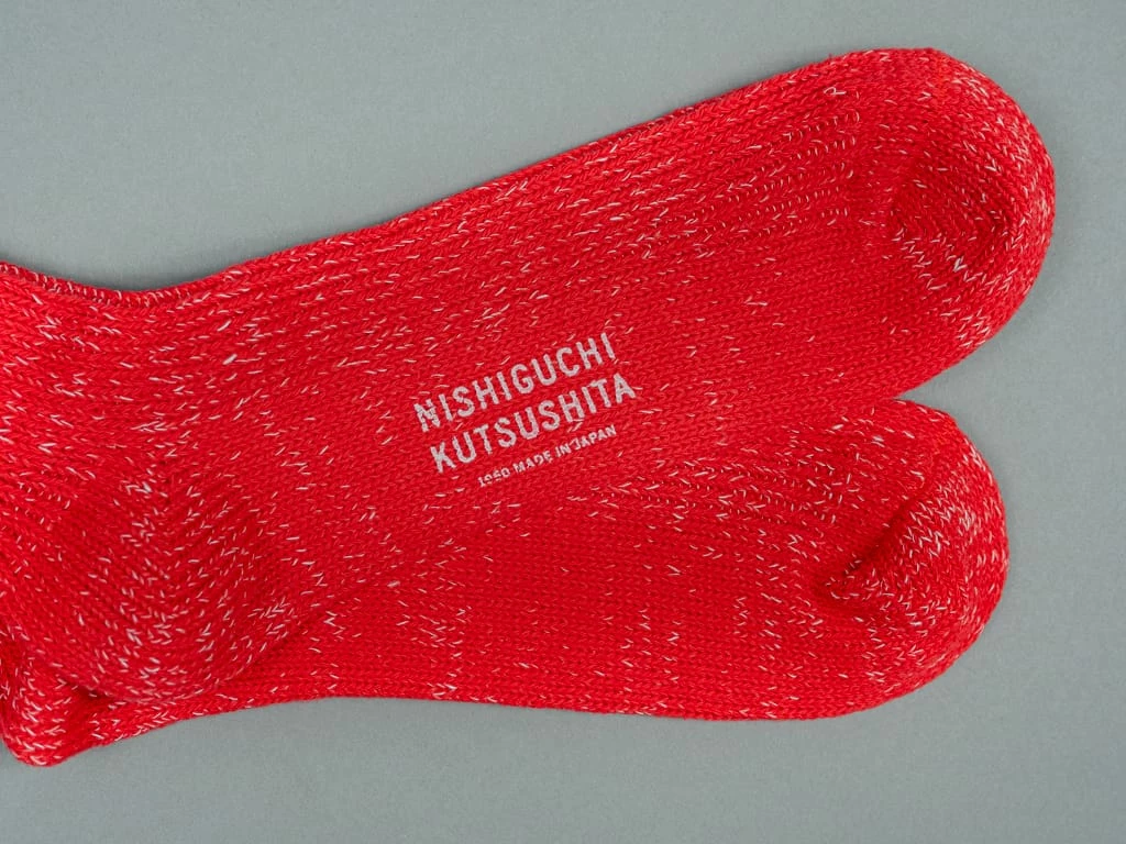 Nishiguchi Kutsushita Hemp Cotton Ribbed Socks Autumn Leaves 7 Nishiguchi Kutsushita Hemp Cotton Ribbed Socks Autumn Leaves