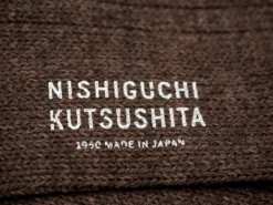 Nishiguchi Kutsushita Recycled Cotton Ribbed Socks Brown 21 Nishiguchi Kutsushita Recycled Cotton Ribbed Socks Brown