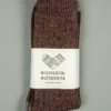 Nishiguchi Kutsushita Recycled Cotton Ribbed Socks Brown 2 Nishiguchi Kutsushita Recycled Cotton Ribbed Socks Brown