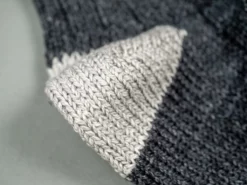 Nishiguchi Kutsushita Recycled Cotton Ribbed Socks Charcoal 22 Nishiguchi Kutsushita Recycled Cotton Ribbed Socks Charcoal