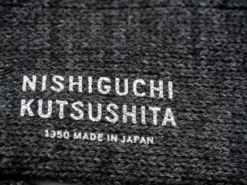 Nishiguchi Kutsushita Recycled Cotton Ribbed Socks Charcoal 19 Nishiguchi Kutsushita Recycled Cotton Ribbed Socks Charcoal