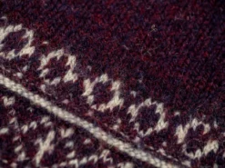 Nishiguchi Kutsushita Wool Jacquard Socks Good Purple