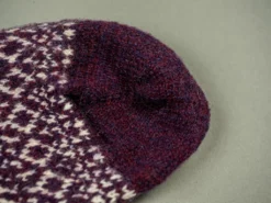 Nishiguchi Kutsushita Wool Jacquard Socks Good Purple