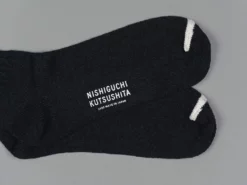 Nishiguchi Kutsushita Silk Cotton Socks Black