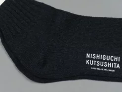 Nishiguchi Kutsushita Silk Cotton Socks Black