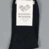 Nishiguchi Kutsushita Silk Cotton Socks Black 1 Nishiguchi Kutsushita Silk Cotton Socks Black