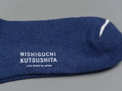 Nishiguchi Kutsushita Silk Cotton Socks Deep Blue 11 Nishiguchi Kutsushita Silk Cotton Socks Deep Blue