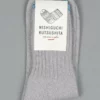 Nishiguchi Kutsushita Silk Cotton Socks Light Grey 1 Nishiguchi Kutsushita Silk Cotton Socks Light Grey