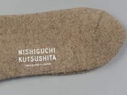 Nishiguchi Kutsushita Mohair Wool Pile Socks Navy 15 Nishiguchi Kutsushita Mohair Wool Pile Socks Navy