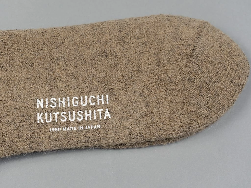 Nishiguchi Kutsushita Mohair Wool Pile Socks Navy 9 Nishiguchi Kutsushita Mohair Wool Pile Socks Navy