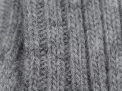 Nishiguchi Kutsushita Wool Ribbed Socks Light Grey