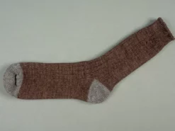 Nishiguchi Kutsushita Recycled Cotton Ribbed Socks Brown 17 Nishiguchi Kutsushita Recycled Cotton Ribbed Socks Brown