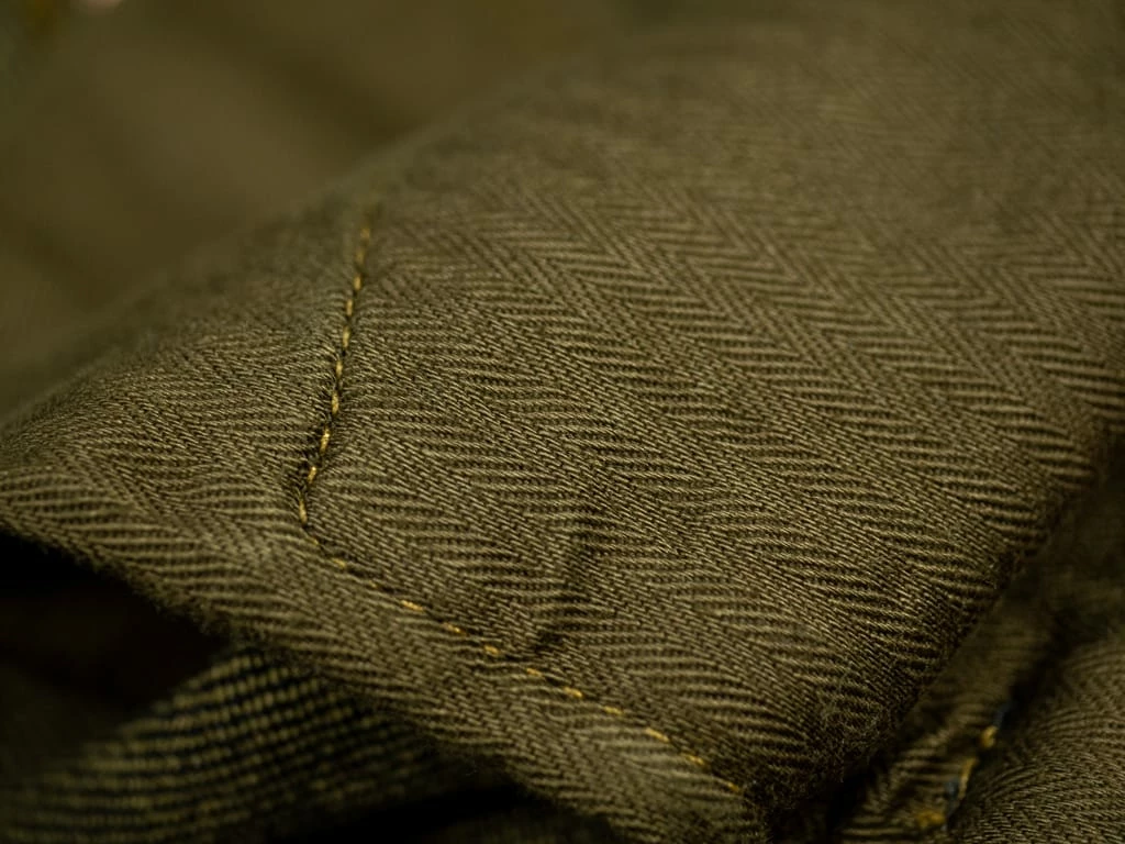 ONI Denim 122S-GROL "Greyish-Olive Overdye" 15oz Stretch Relax Tapered Jeans NEW ARRIVALS 35 ONI Denim 122S-GROL "Greyish-Olive Overdye" 15oz Stretch Relax Tapered Jeans NEW ARRIVALS