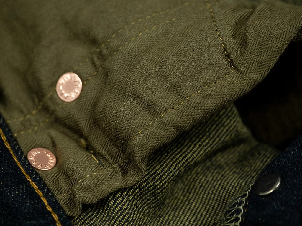 ONI Denim 122S-GROL "Greyish-Olive Overdye" 15oz Stretch Relax Tapered Jeans NEW ARRIVALS 37 ONI Denim 122S-GROL "Greyish-Olive Overdye" 15oz Stretch Relax Tapered Jeans NEW ARRIVALS