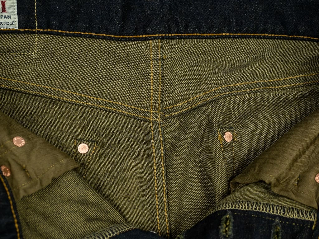 ONI Denim 122S-GROL "Greyish-Olive Overdye" 15oz Stretch Relax Tapered Jeans NEW ARRIVALS 19 ONI Denim 122S-GROL "Greyish-Olive Overdye" 15oz Stretch Relax Tapered Jeans NEW ARRIVALS