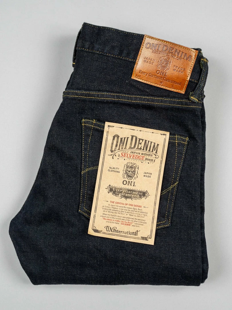 ONI Denim 122S-GROL "Greyish-Olive Overdye" 15oz Stretch Relax Tapered Jeans NEW ARRIVALS 12 ONI Denim 122S-GROL "Greyish-Olive Overdye" 15oz Stretch Relax Tapered Jeans NEW ARRIVALS