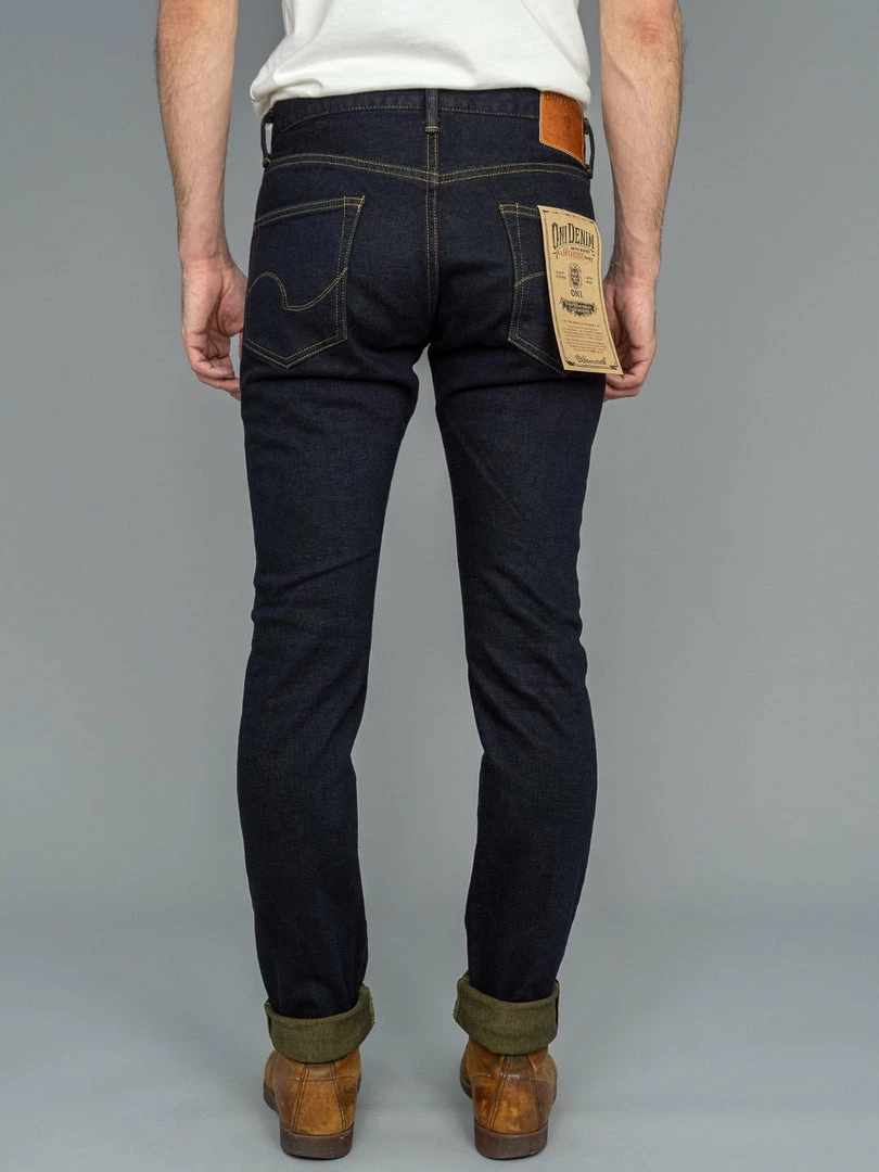 ONI Denim 122S-GROL "Greyish-Olive Overdye" 15oz Stretch Relax Tapered Jeans NEW ARRIVALS 6 ONI Denim 122S-GROL "Greyish-Olive Overdye" 15oz Stretch Relax Tapered Jeans NEW ARRIVALS