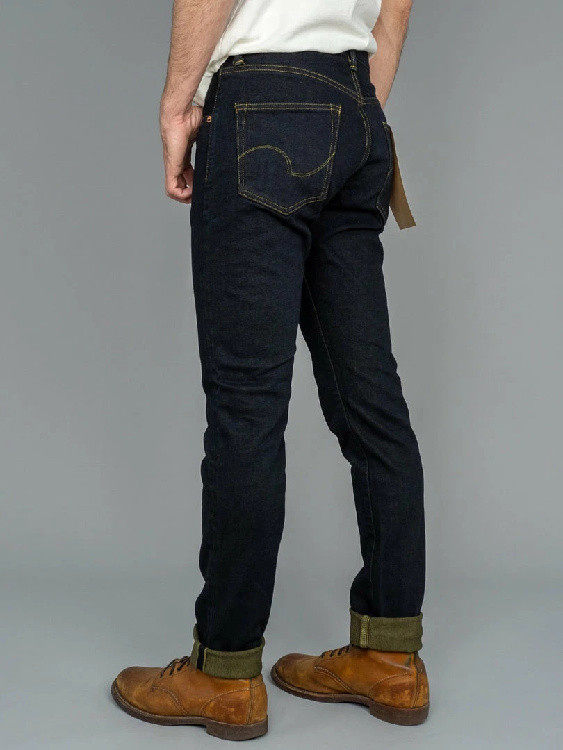 ONI Denim 122S-GROL "Greyish-Olive Overdye" 15oz Stretch Relax Tapered Jeans NEW ARRIVALS 7 ONI Denim 122S-GROL "Greyish-Olive Overdye" 15oz Stretch Relax Tapered Jeans NEW ARRIVALS