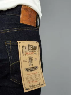 ONI Denim 122S-GROL "Greyish-Olive Overdye" 15oz Stretch Relax Tapered Jeans NEW ARRIVALS 44 ONI Denim 122S-GROL