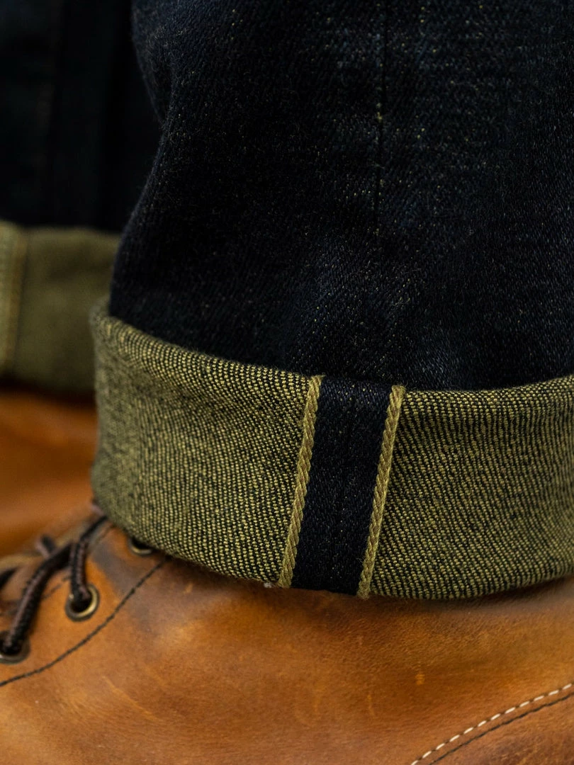 ONI Denim 122S-GROL "Greyish-Olive Overdye" 15oz Stretch Relax Tapered Jeans NEW ARRIVALS 11 ONI Denim 122S-GROL "Greyish-Olive Overdye" 15oz Stretch Relax Tapered Jeans NEW ARRIVALS