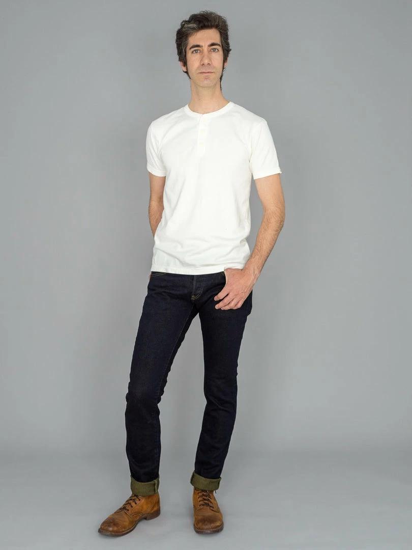 ONI Denim 122S-GROL "Greyish-Olive Overdye" 15oz Stretch Relax Tapered Jeans NEW ARRIVALS 3 ONI Denim 122S-GROL "Greyish-Olive Overdye" 15oz Stretch Relax Tapered Jeans NEW ARRIVALS