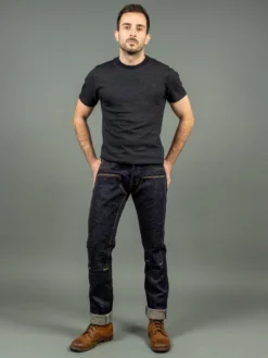 ONI Denim [Workwear Series] 547DIZR "Dark Indigo Secret Denim" 20/40oz Double Knee Semi-Tight Straight Jeans